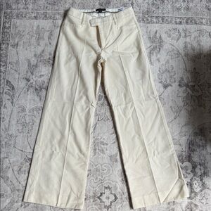 Banana Republic - Women’s Cream Pants - 100% Wool